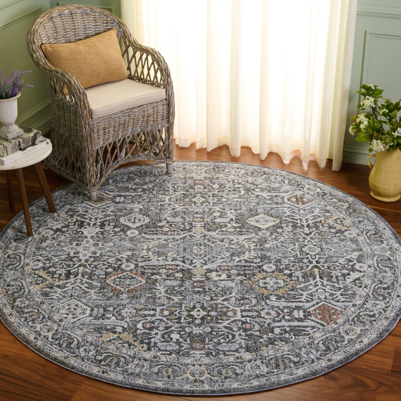 Tapis oriental performance Scarlett 406, Rond 6 pi 7 po