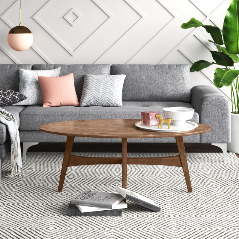 Gambino Single Coffee Table, Dark Walnut