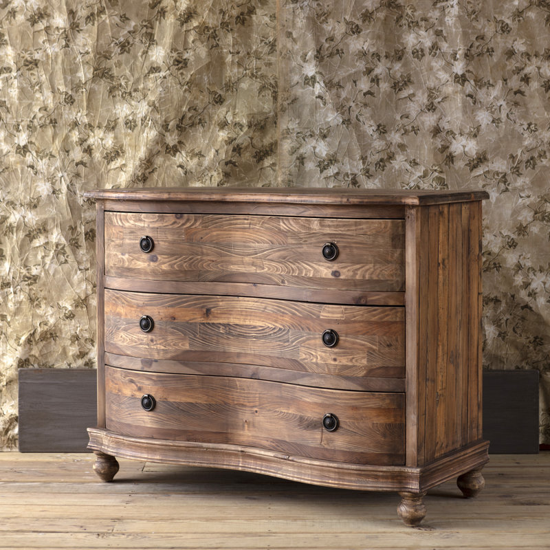 Armoire Bow, Bronze frotté à l'huile, H 33,86 po x l 43,31 po x P 19,69 po, Brun