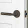 Viaggio Circolo Hammered Rosette Passage With Contempo Smooth Lever In Satin Nickel