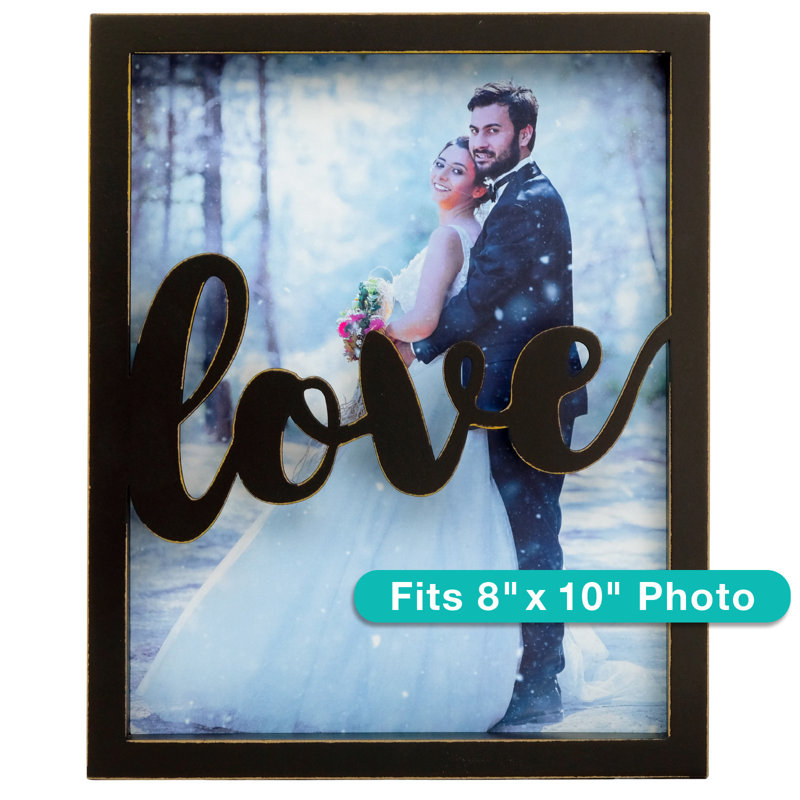 Picture Frame with Mat, Black