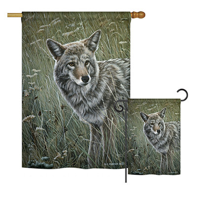Double Sided 40'' H x 28'' W Polyester Animal Flag Set