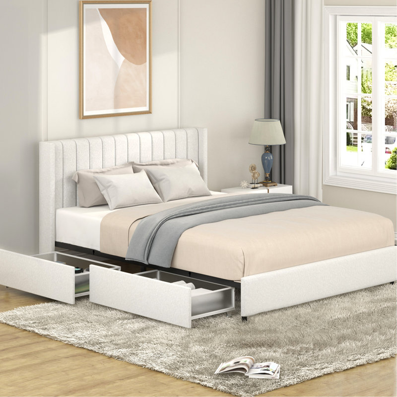 Lit tapissier Boucle