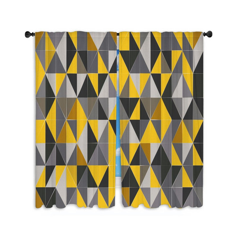 Paire de rideaux obscurcissant en polyester, L 20 po x L 54 po