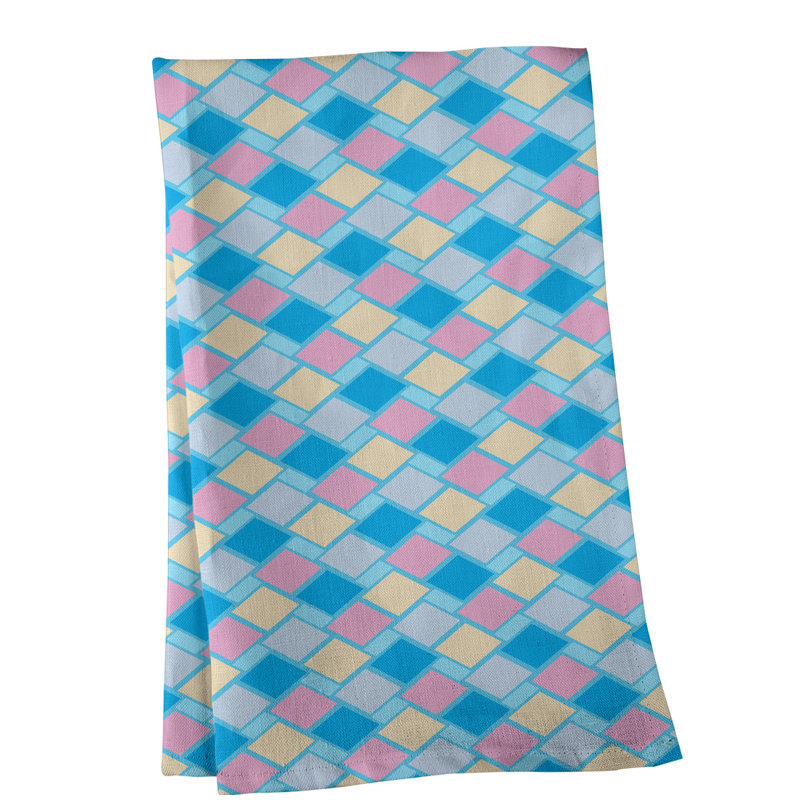 Mcguigan Tea Towel Kitchen Towel, Poly Twill, Blue/Gray