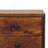 Solid Wood Chestnut Nightstand, Wall-Mounted, 2-Drawers, Brown