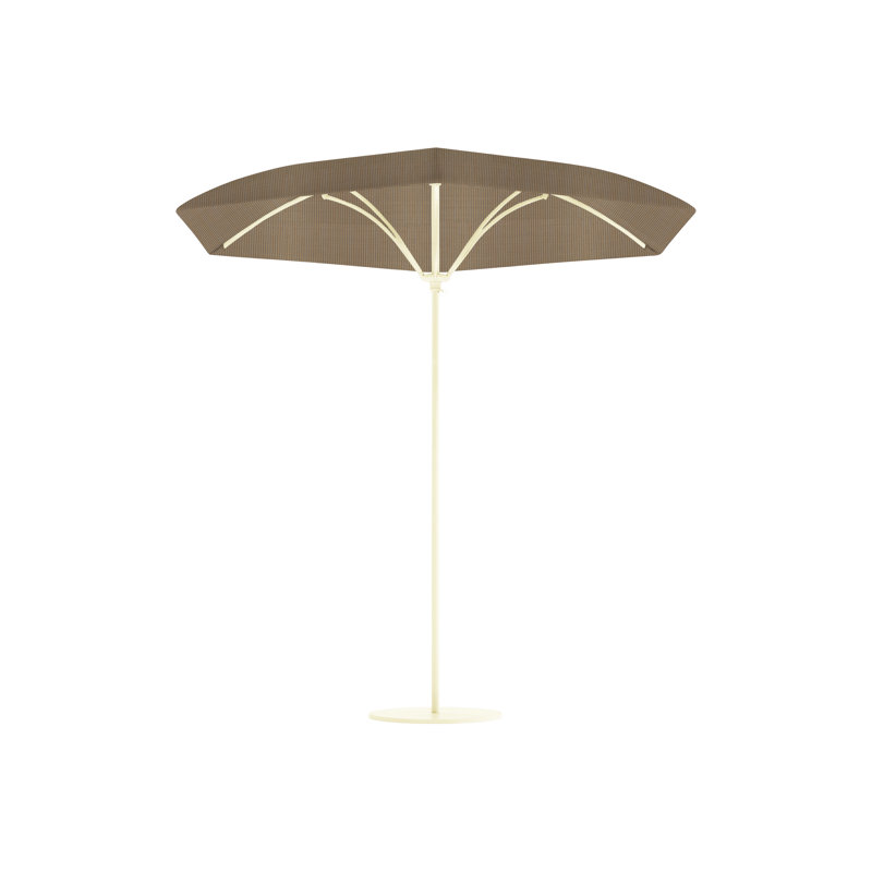Parasol de marché Trace 9 pi 2 po, Ouverture manuelle, Parchemin, Gold Coast