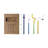 Glass Twisted Drinking Straw Set