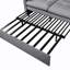 71" Upholstered 3-in-1 Convertible Pull Out Queen-size Sleeper Sofa Bed-313345838