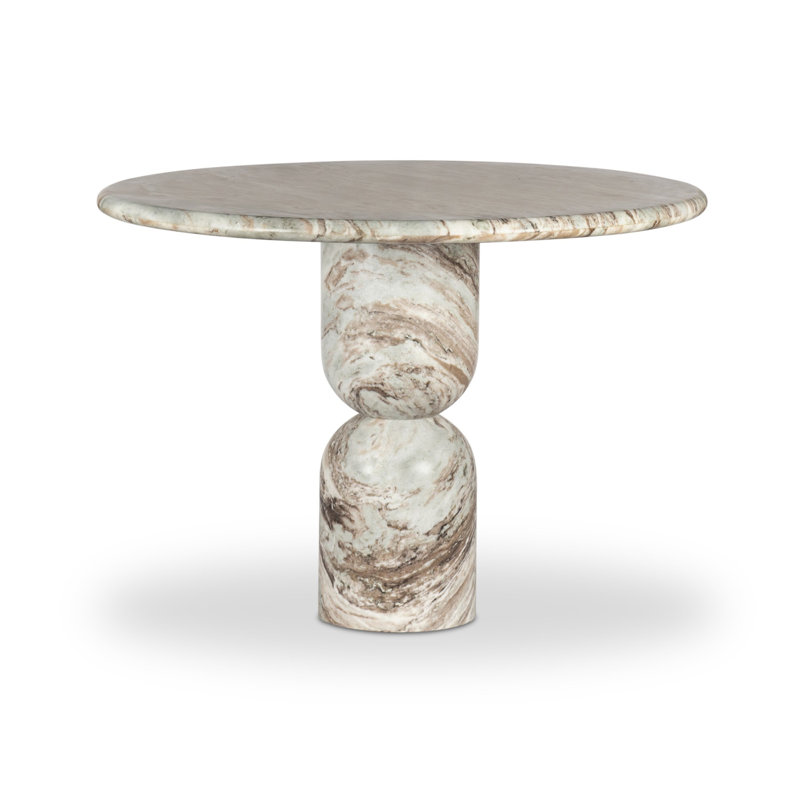 Figueroa Round Dining Table, 30" H x 42" W x 42" D, Sawar Marble