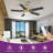 Mercer41 52" Ceiling Fan With Light Remote And APP Control