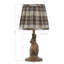 Mini lampe 13 po avec abat-jour en lin Ifeyinwa, brun