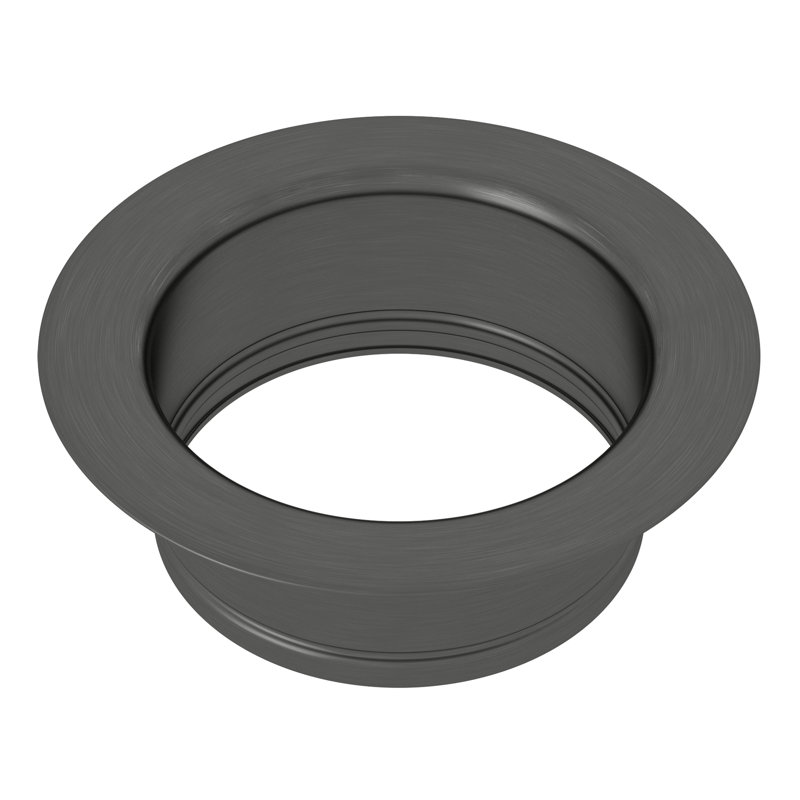 Disposal Throat Escutcheon, Black Stainless Steel