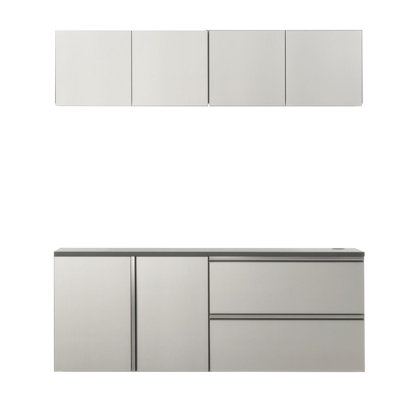 Metallic Garage Cabinet Set C 5Piece