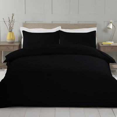 Microfiber No Pattern Duvet Cover Set with Pillowcases