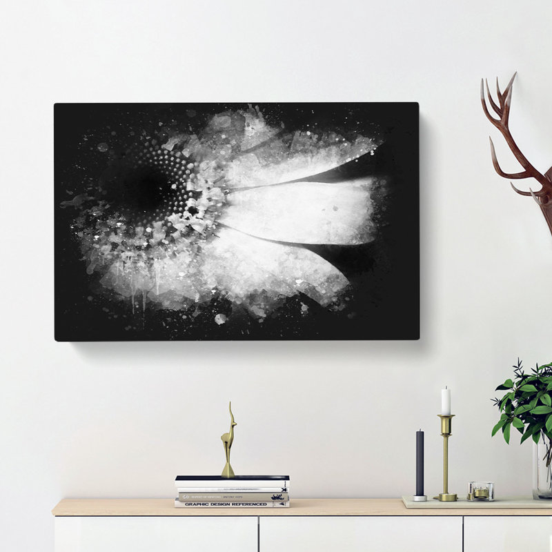 Pretty Flower - Wrapped Canvas Painting, 50cm H x 76cm W x 3cm D