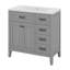 Meuble-lavabo 36 po avec lavabo en céramique intégré-1453645385