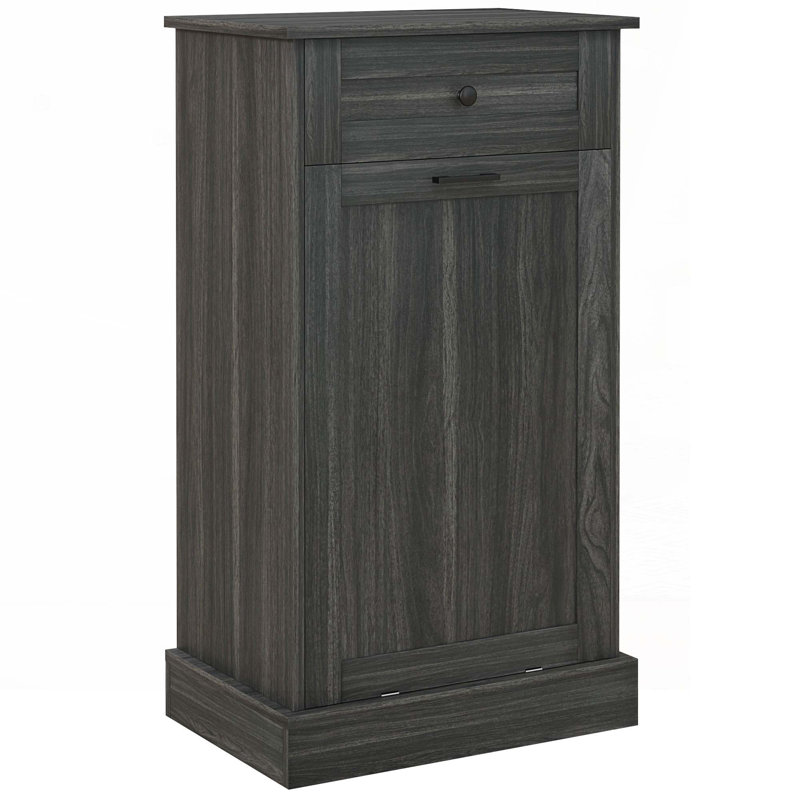 Armoire de recyclage autoportante pour cuisine, Gris