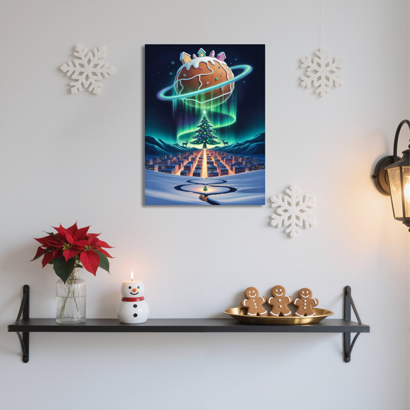 Art mural sur toile Planète, H 18 po x l 12 po