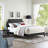 Corene Platform Bed with Squared Tapered Legs-717047249-717047254