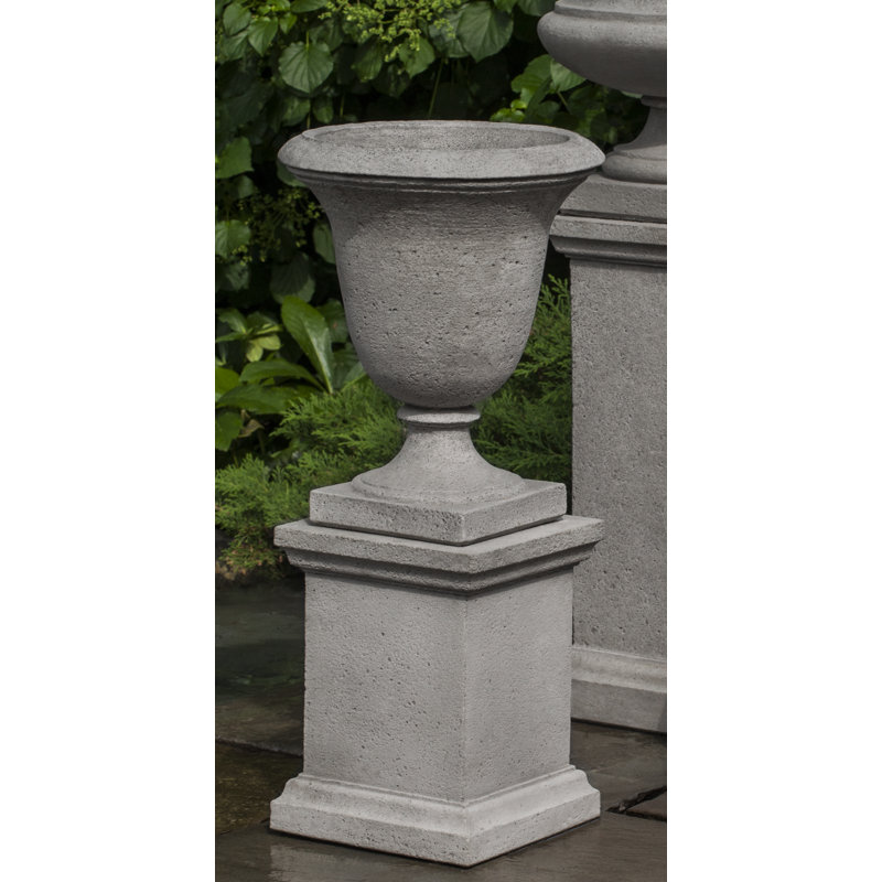 Linwood Cast Stone Urn Planter, Alpine Stone