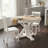 Retro Extendable Dining Table With Butterfly Leaf - Solid Wood Base, Oval/Round Convertible For 6 People-564971147-564971146