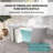 55'' x 27.5'' Freestanding Soaking Acrylic Bathtub