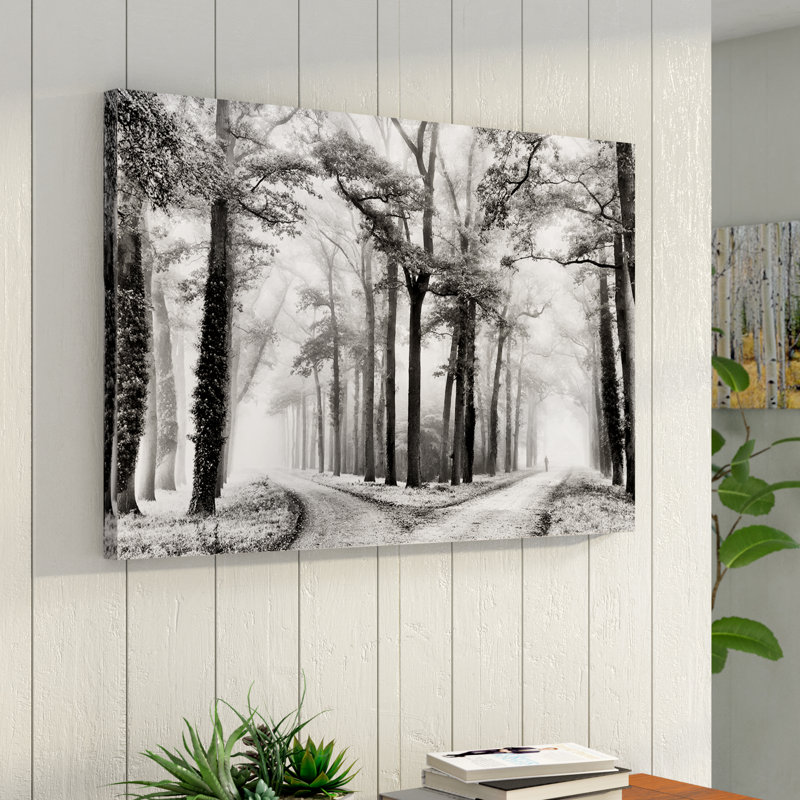 « turning left wasnt right », reproduction de peinture à l’acrylique, H 24 po x l 36 po x P 1,5 po, Toile tendue