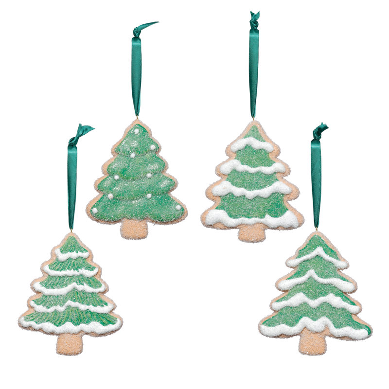 Ornement de Noël 5 po, Sapin à feuilles persistantes