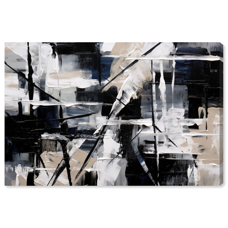 Art mural moderne abstrait sur toile Balada par Art Remedy, H 10 po x l 15 po, Toile tendue
