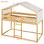 Lit simple superposé en bois avec tente-264933300
