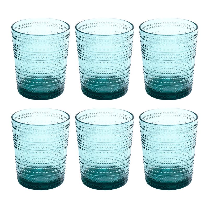 Verre à boire Chaplin Beaded Acrylique - Bleu-vert - 15,6 oz, Vert, 15,60 oz