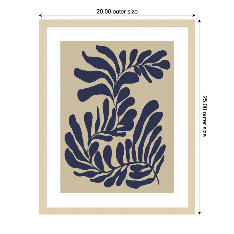 «Seaweed» par Dan Hobday, impression sur bois encadrée, H 25 po x l 20 po