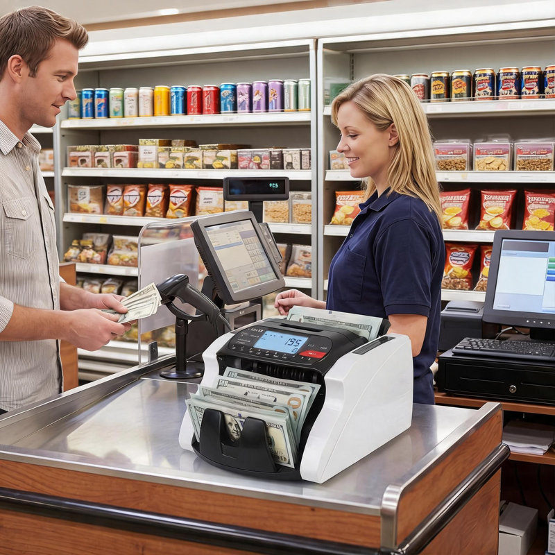 Multi-Currency Bill Counter with Advanced Counterfeit Detection