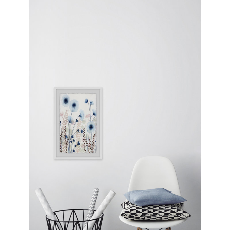 « doux fleur field ii », reproduction encadrée, H 12 po x l 8 po x P 1,5 po