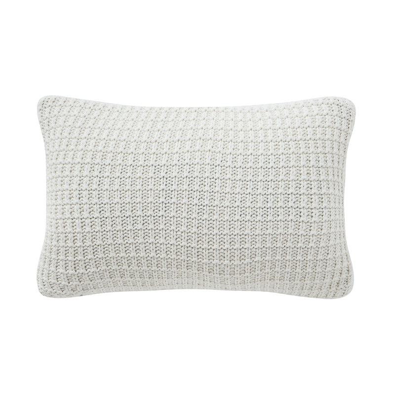 Blue and Taupe Embroidered Faux Fur Pillow Set