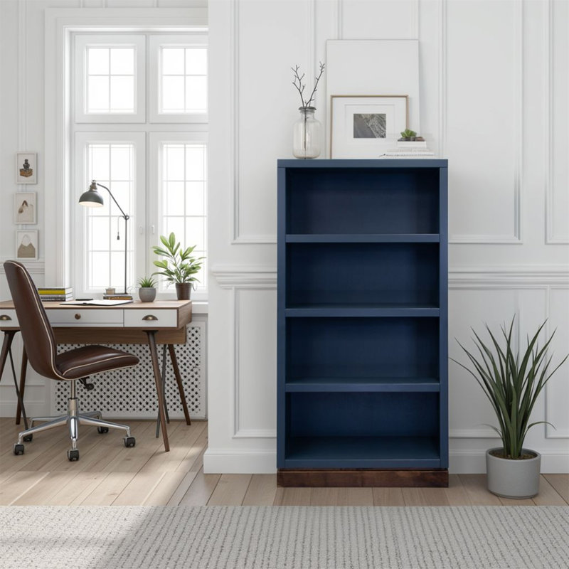 Bibliothèque modulaire Nora, Marine, (4 tablettes) H 60 po x l 32 po x P 12 po