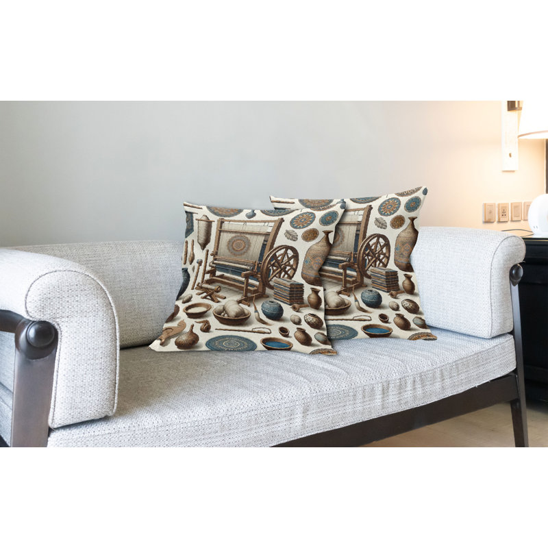 Fabric Reversible Throw Pillow
