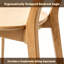 Ensemble de chaises de salle à manger en bois, chaises en bois de chêne massif avec dossier et siège, patins antidérapants-212241637-237799361