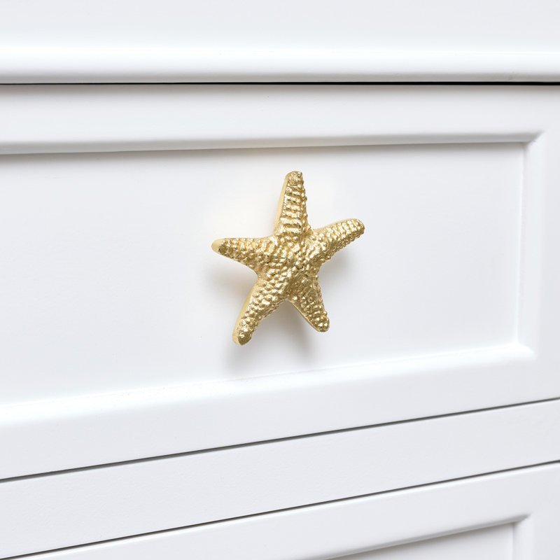 Gold Starfish Drawer Knob
