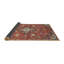 Tapis décoratif rouge à motif oriental Poppie-2077165496