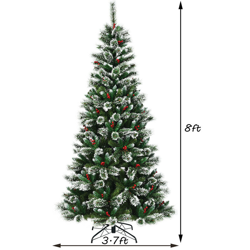 Arbre de Noël vert 7 pi, H 8 pi