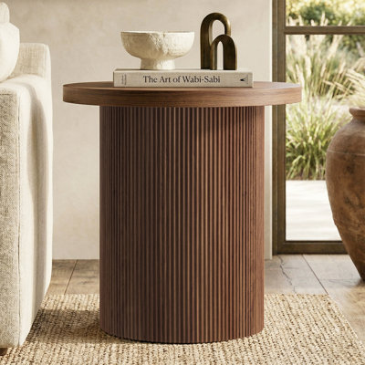 Drum Round Side Table