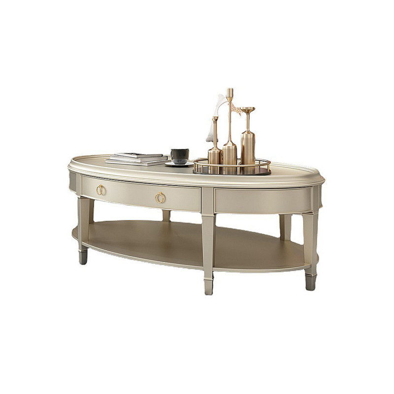Table basse ovale moderne de luxe moderne