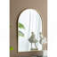 Miroir arqué avec cadre en métal doré