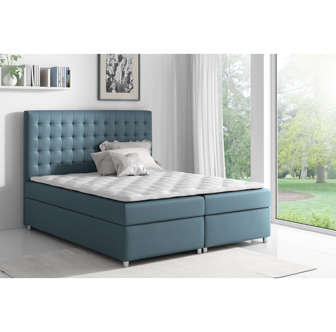 Boxspringbett Feliciano mit Topper und Bettkasten