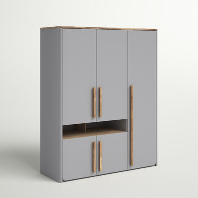 Phineas 5 Door Manufactured Wood Wardrobe