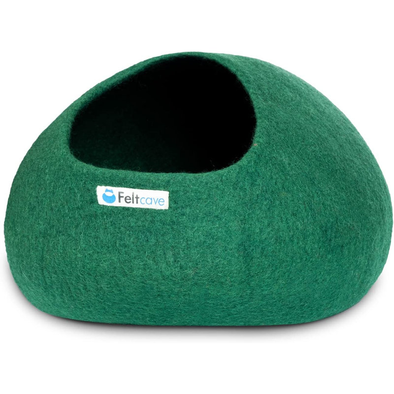 Lit-grotte pour chat Feltcave, Moyen (L 17 po x l 17 po), Vert