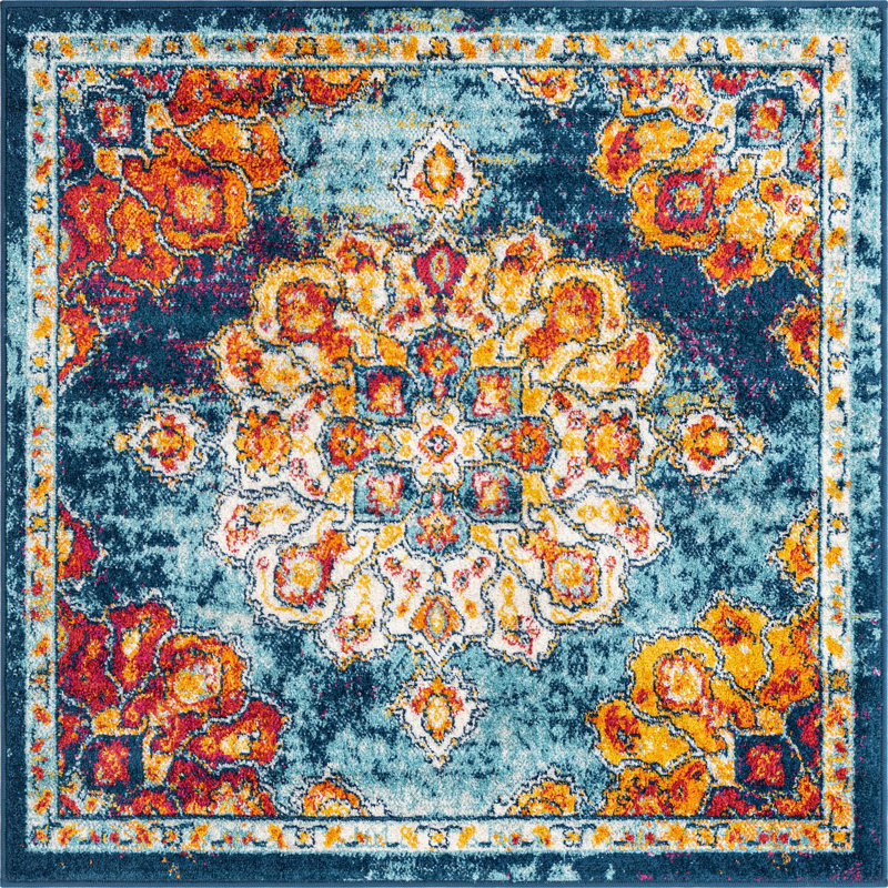 Troayurgh Oriental Indoor Rug, Square 4'