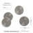 Glass Bead Coaster in Silver, Set of 4-1470479452